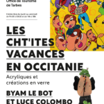 Affiche de l'exposition de Byam LE BOT et Luce Colombo à l'office du Tourisme de Tarbes